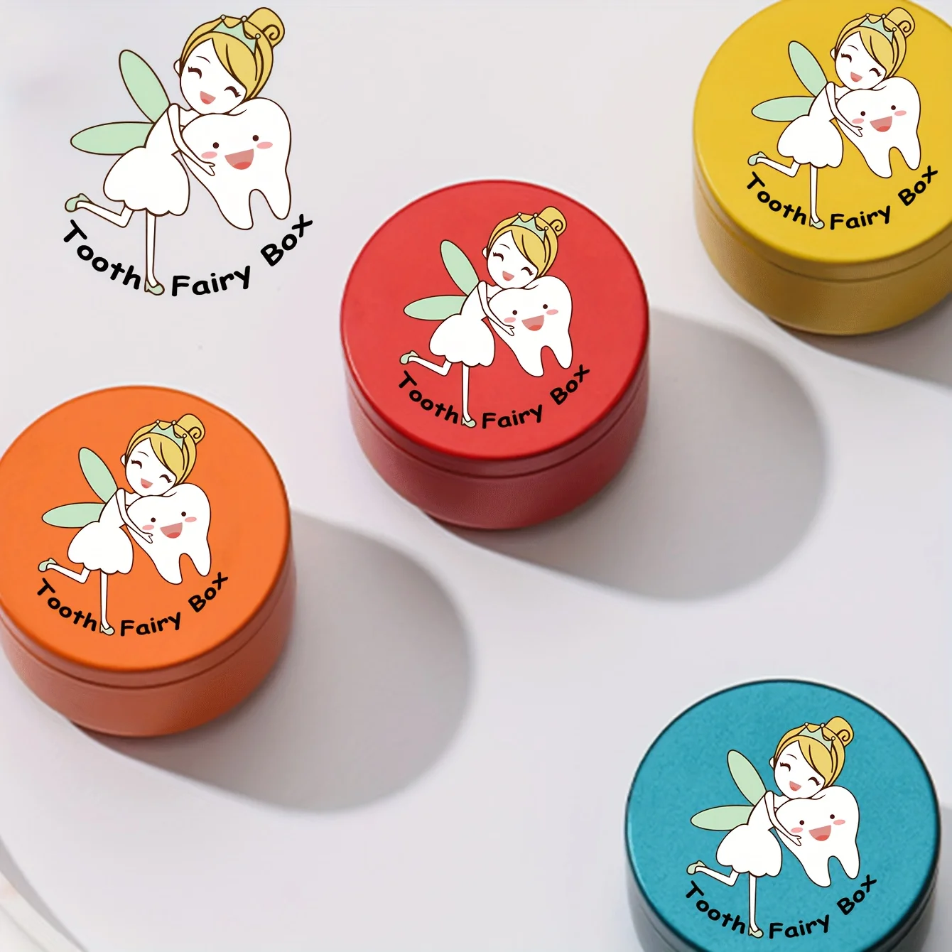 

Adorable Tooth Fairy Keepsake Box, premium wooden storage case for tooth and umbilical cord, handcrafted memory box, lovely holiday gift for kids