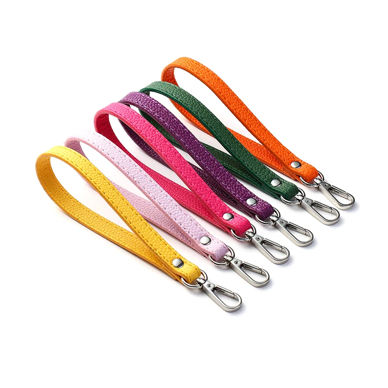 Bag Wrist Strap Soft Portable PU Leather Handles Adjustment Keychain Purse Handle For Handbag Belts Accessories