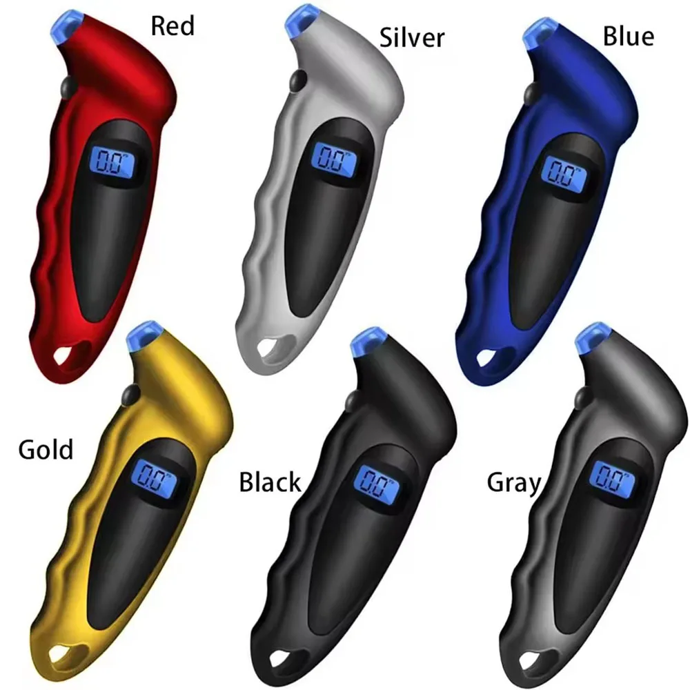 Backlit Tire Pressure Gauge, High-Precision Digital Tire Pressure Monitoring, Car Tire Air Pressure Meter, LCD Display