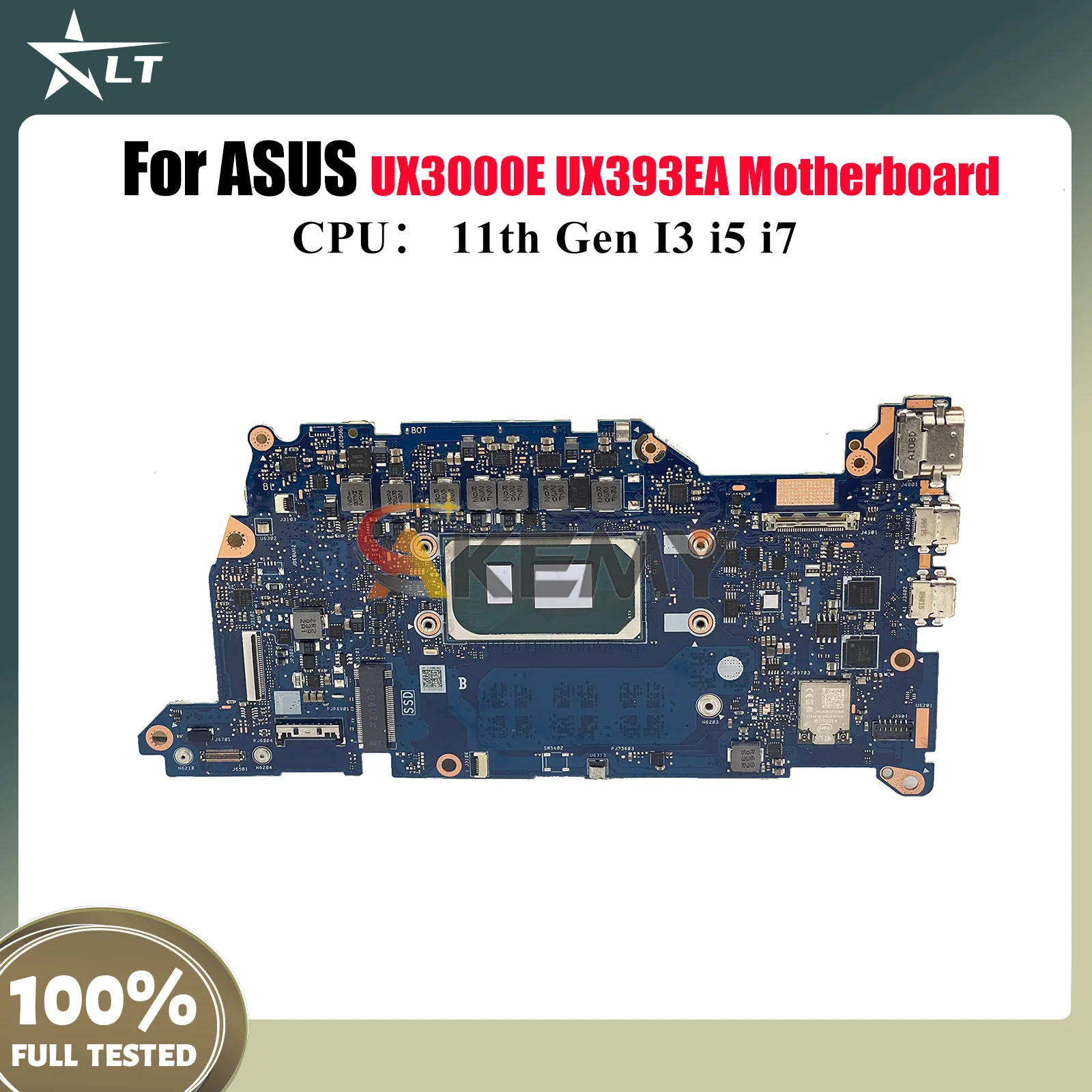

UX393EA Laptop Motherboard For ASUS ZenBook UX393E UX393EA UX3000E Notebook Mainboard With 11th Gen I3 i5 i7 100% tests OK stk