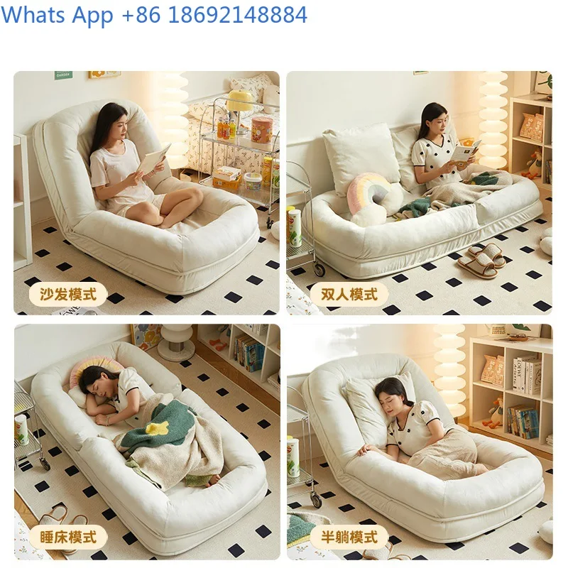 Lazy Sofa for Bedroom Lounger Chair Single Seater Couch Comfortable Nap Seat