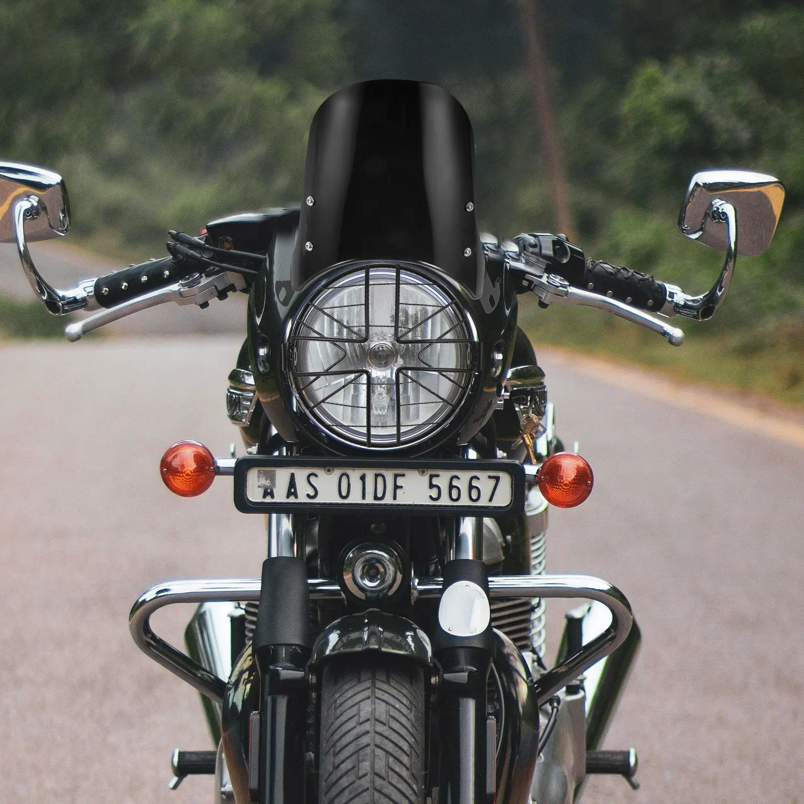 

Ball Type Net Lamp Cover Metal Wire Headlight Side Mount Guard Grill Iron Motorcycle Ptotector