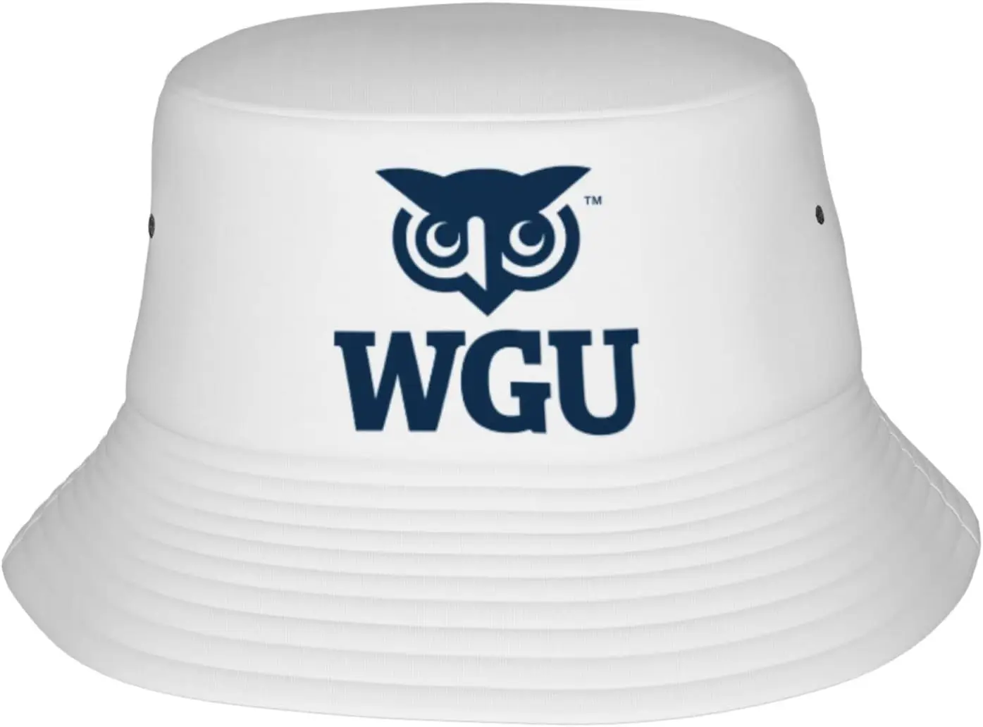 Western Governors University Logo Bucket Hats Fashion Sun Cap Packable Outdoor Fisherman Hat for Women and Men Black