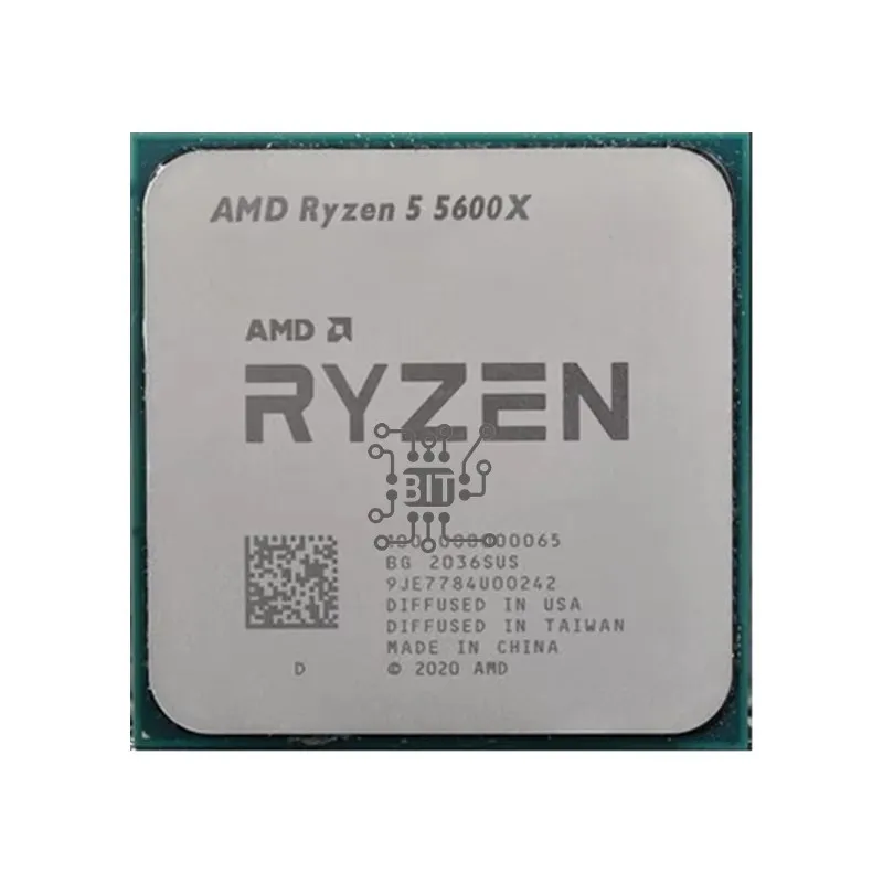 Ryzen 5 5600X R5 5600X 3.7 GHz CPU Enam Inti Dua Belas Thread 7NM 65W L3=32M 100-000000065 Soket AM4