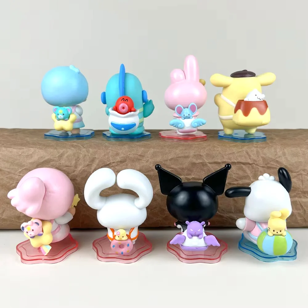 Sanurgente Pudding Dog Melody Pacha Action Figure, Animé, Pom Purin, Beauty, Back to Back, Friends Series, Surprise Toy