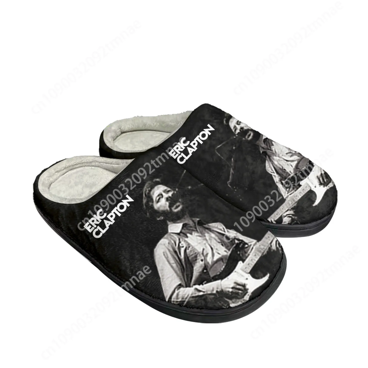 

Eric Clapton rock musician guitar Home Cotton Custom Slippers Mens Womens Sandals Plush Bedroom Keep Warm Shoe Thermal Slipper