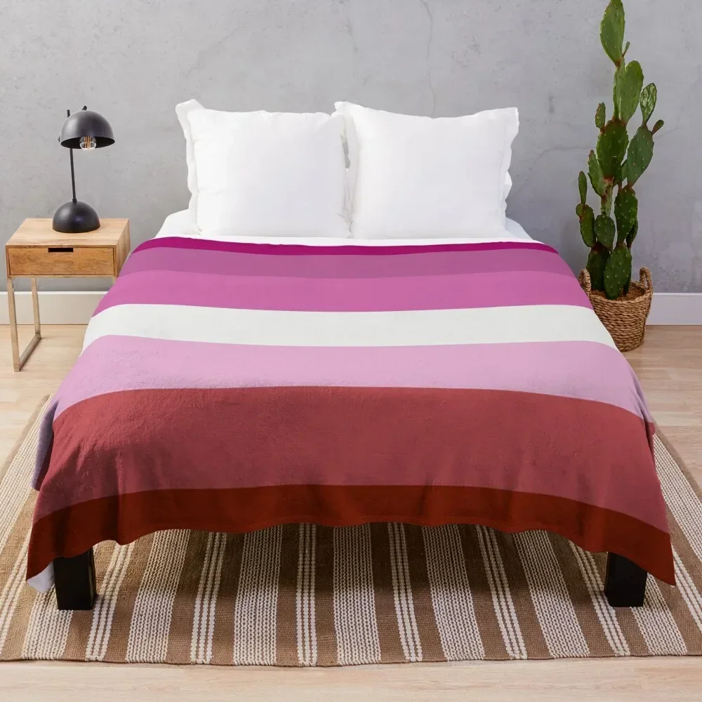 

Lesbian Pride Flag Throw Blanket Warm Flannels christmas decoration Blankets