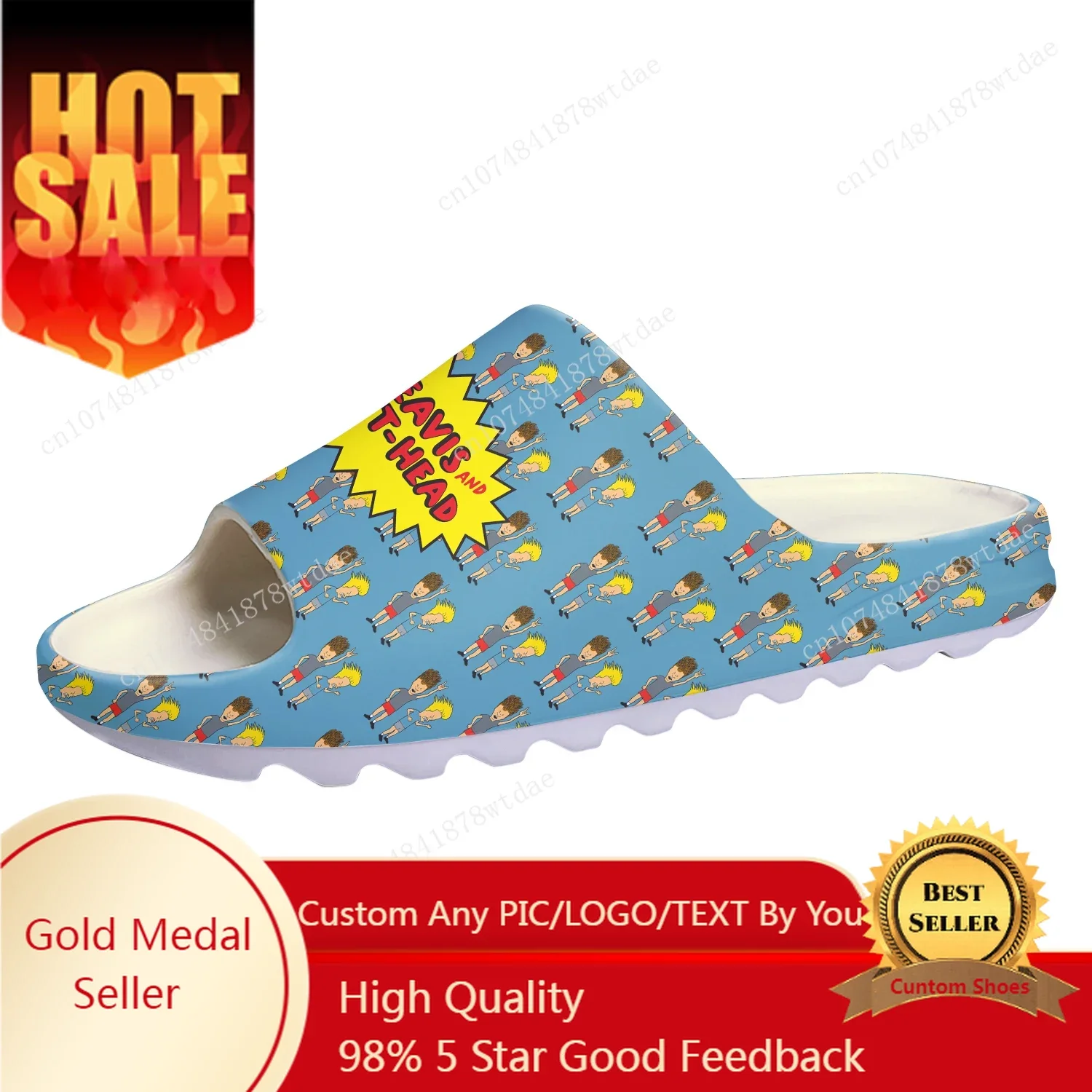 

Butthead Butt Head Rock N Roll Soft Sole Sllipers Mens Womens Teenager Home Clogs Step In Water Shoes On Shit Customize Sandals