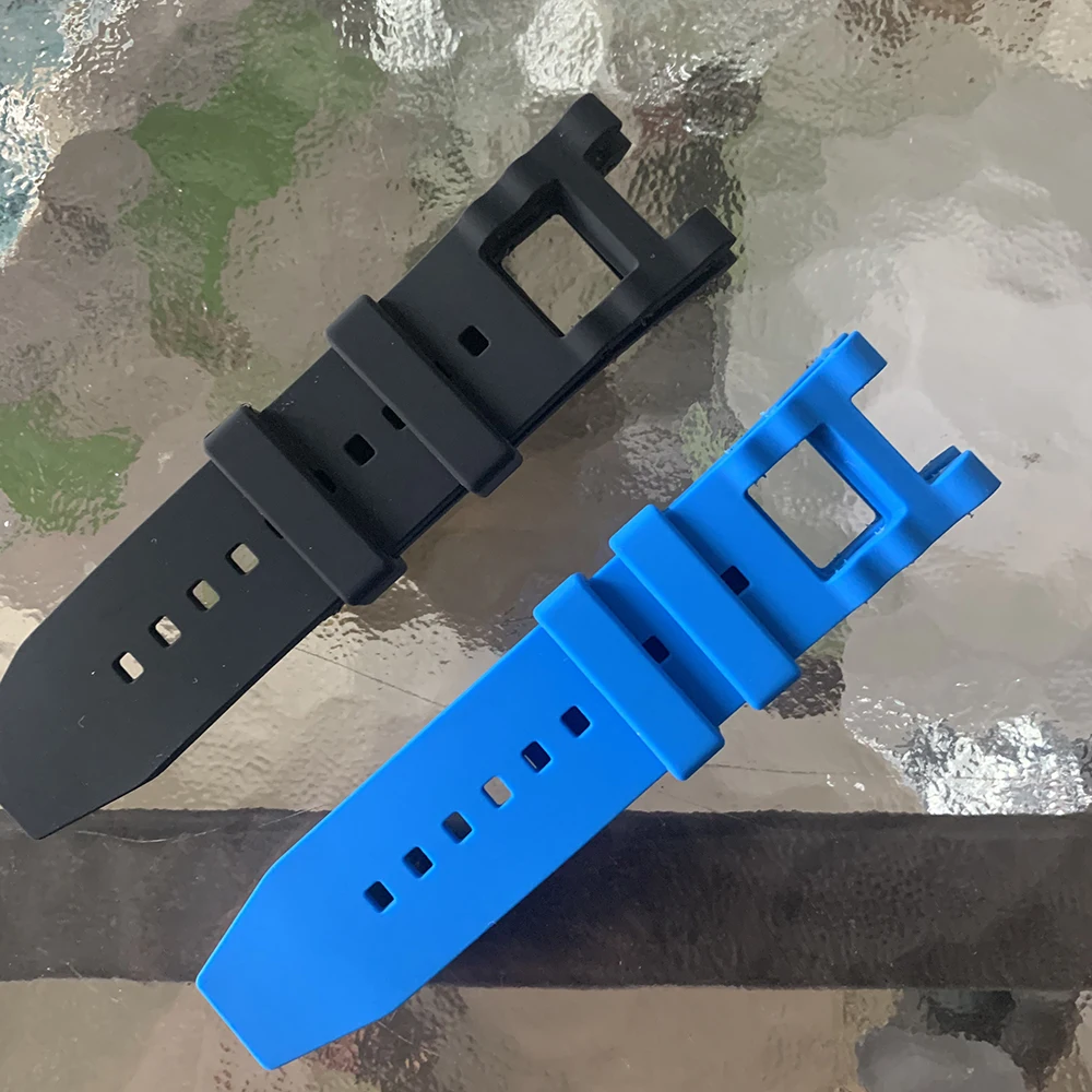 28mm Black Comfortable Silicone Watch Strap Replacement Bracelet for Invicta Subaqua Noma III 50mm watchband Waterproof Belt