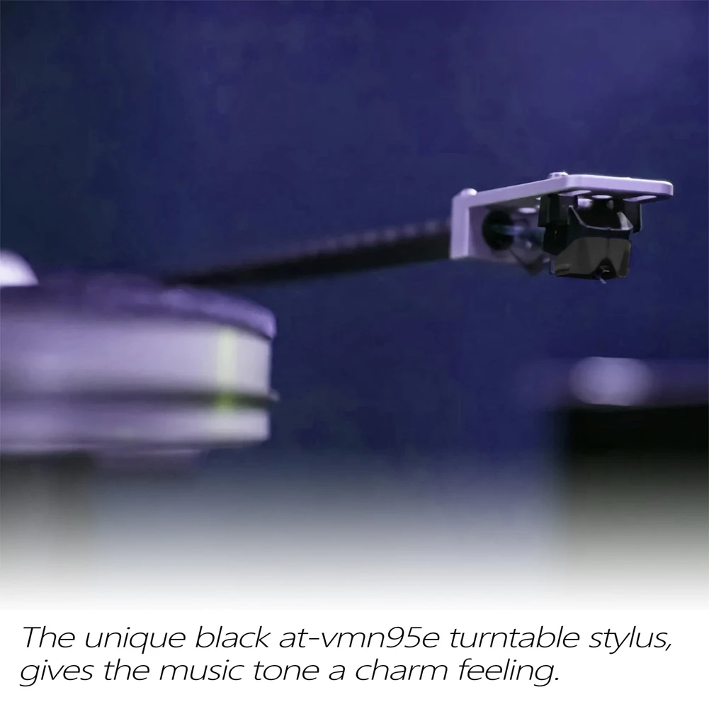 交換用ダイヤモンドスタイラス針,オーディオテクニカAT-VMN95E vm95シリーズ,AT-LP120X,ビニールターンテーブル,ホットと互換性があります