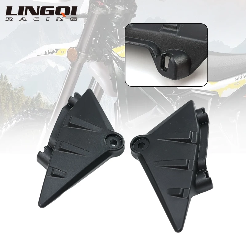 LINGQI RACING Black Battery Cover Side Panel Protector Fairing Cover For For UltraBee Electric Bike Ultra Bee Original Parts
