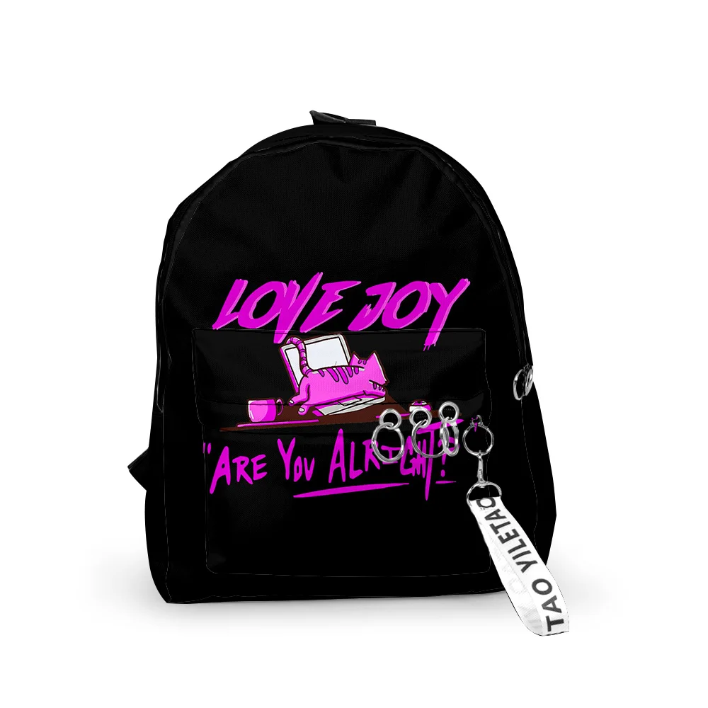 

Harajuku wilbur soot lovejoy Backpacks Boys/Girls pupil School Bags 3D Print Keychains Oxford Waterproof Cute Small Backpacks