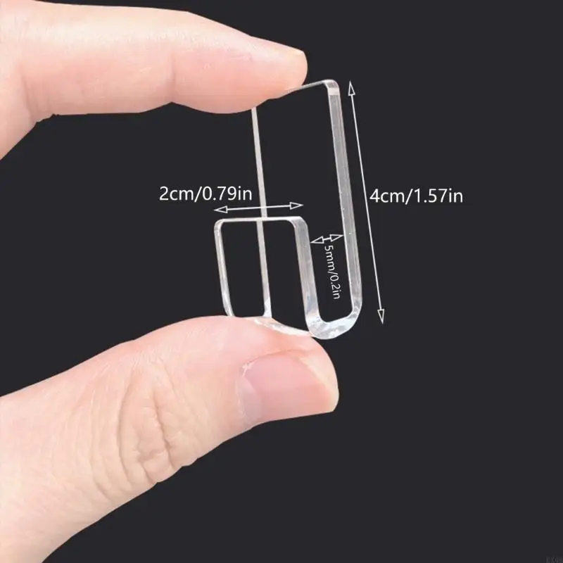 KX4B 30pcs -Adhesive Clear Acryl -Acryl -Holder Rack Albug Альбом настенные настенные полки настенные крепления на стену