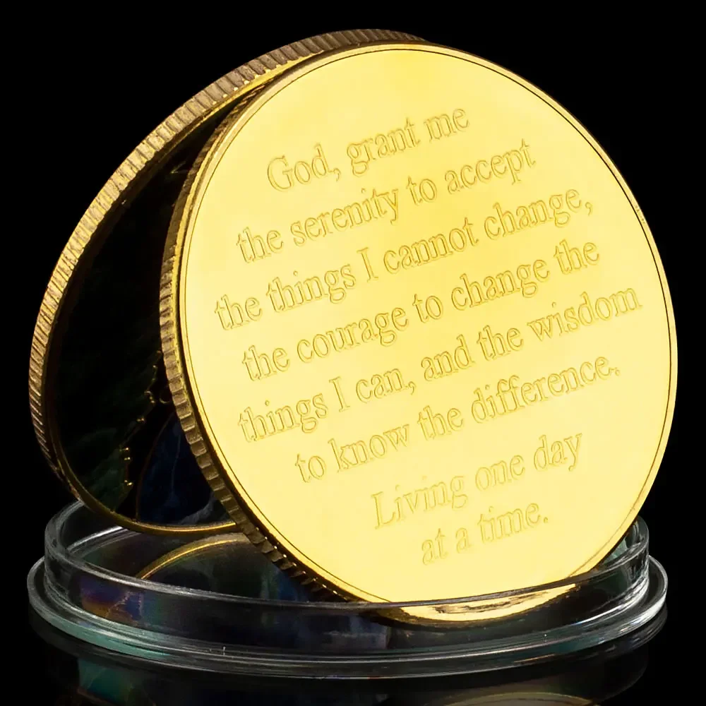 One Day At A Time Prayer Coin Home Decorations Commemorative Coin