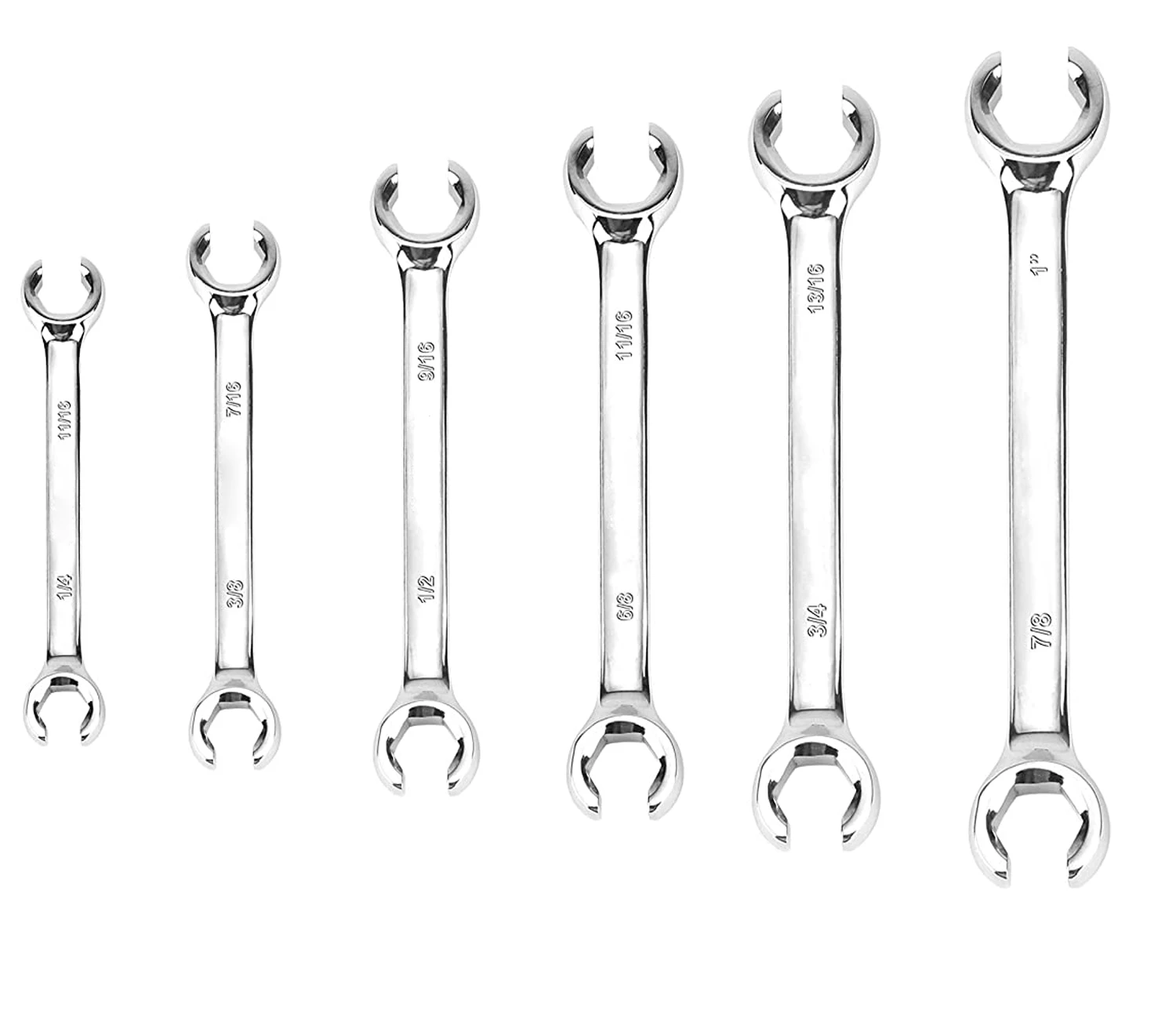 Flare Nut Line Wrench Set for Removing or Replacing Nuts on Fuel, Brake or Air Conditioning Lines