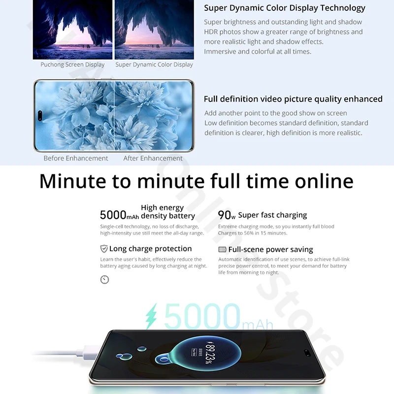 Honor-هاتف محمول 90 Pro أصلي ، شاشة OLED Hz ، كاميرا 200 ميجابكسل 8 + ، Snapdragon 1 ، بطارية 50 وات ، شحن 90 وات ،"