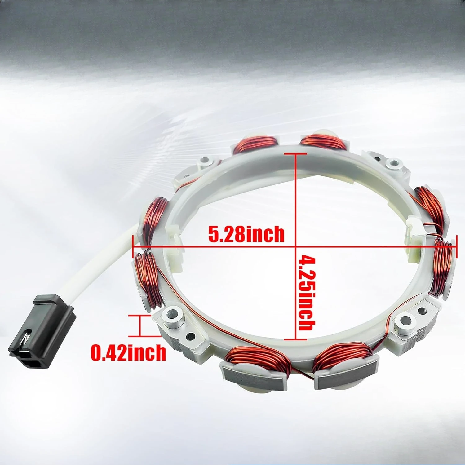 846882 Charging Coil and Alternator Stator Assembly Fit for Briggs & Stratton V-Twin Engine 16HP-23HP Model 295347 305447 Series
