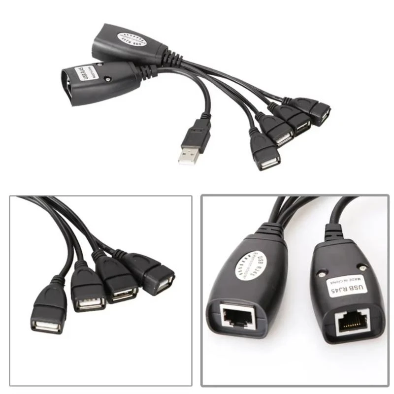 Длинные диапазоны USB Extender USB по кабелю Cat6 для беспрепятственного подключения