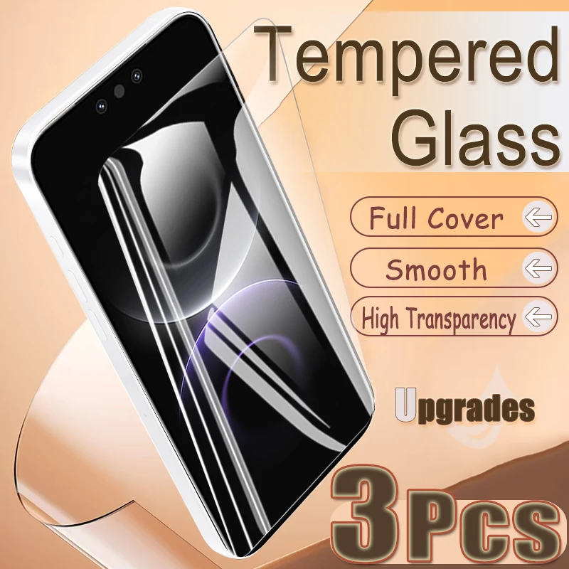 

3PCS Fingerprint-Unlock Protect Tempered Glass for Huawei Mate 80 Mate80 Clear Anti Explosion Screen Protectors Film Full Covers