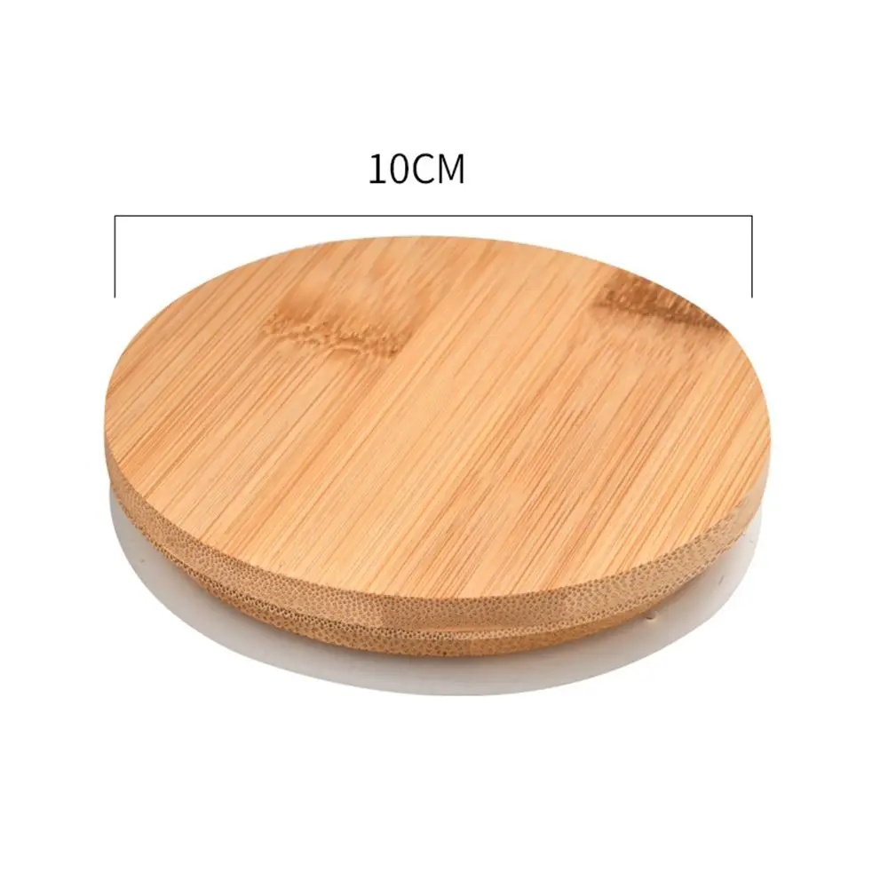 Wood Grain Clear Diverse Sizes Wooden Sealing Ring Reusable Cup Lid Storage Tank Tea Set Accessories Bamboo Cover