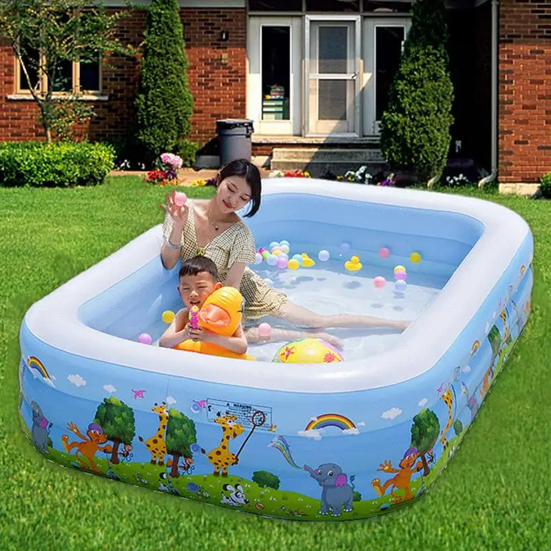 Children Swimming Pool Inflatable Swimming Pool Summer Outdoor Backyard Garden Water Amusement Toy Swimming Pool