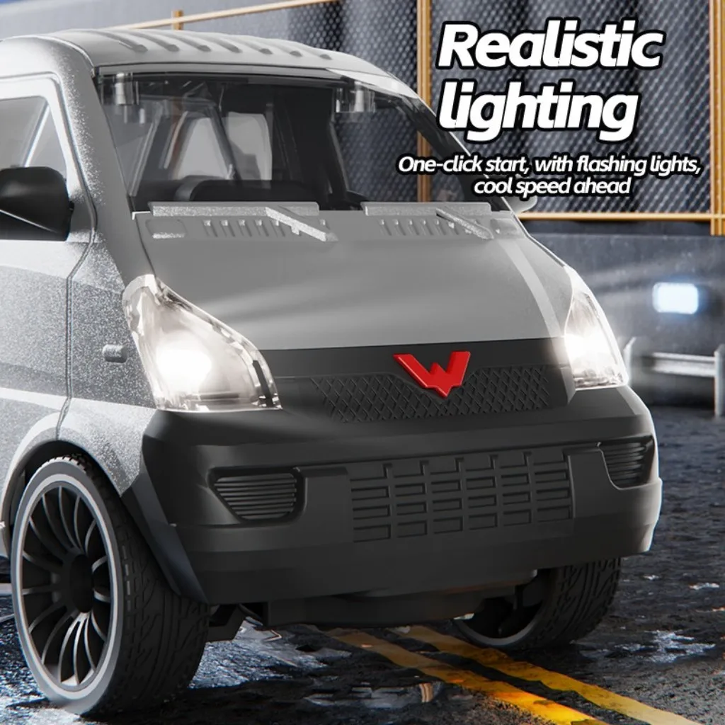 Upgraded PRO Off-Road 4WD Pickup Truck 1:24 Scale RC Car with Headlights 2.4G Remote Control Car Toy Gift for Kids Outdoor Play