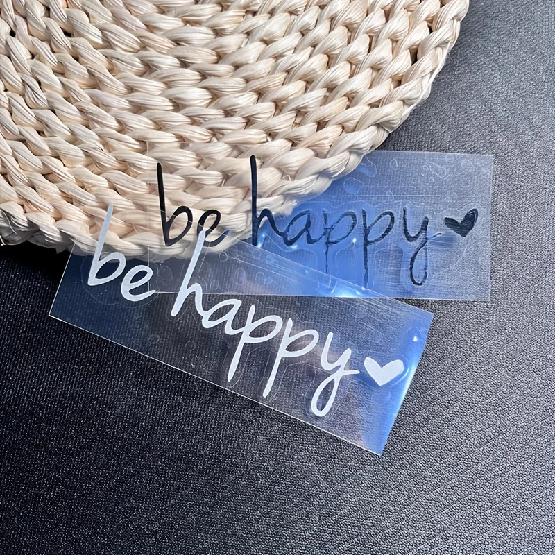 Positive Heart Quote Sticker Waterproof Vinyl Decal Car Laptop Plastic Glass Metal Surface Decoration Durable DIY