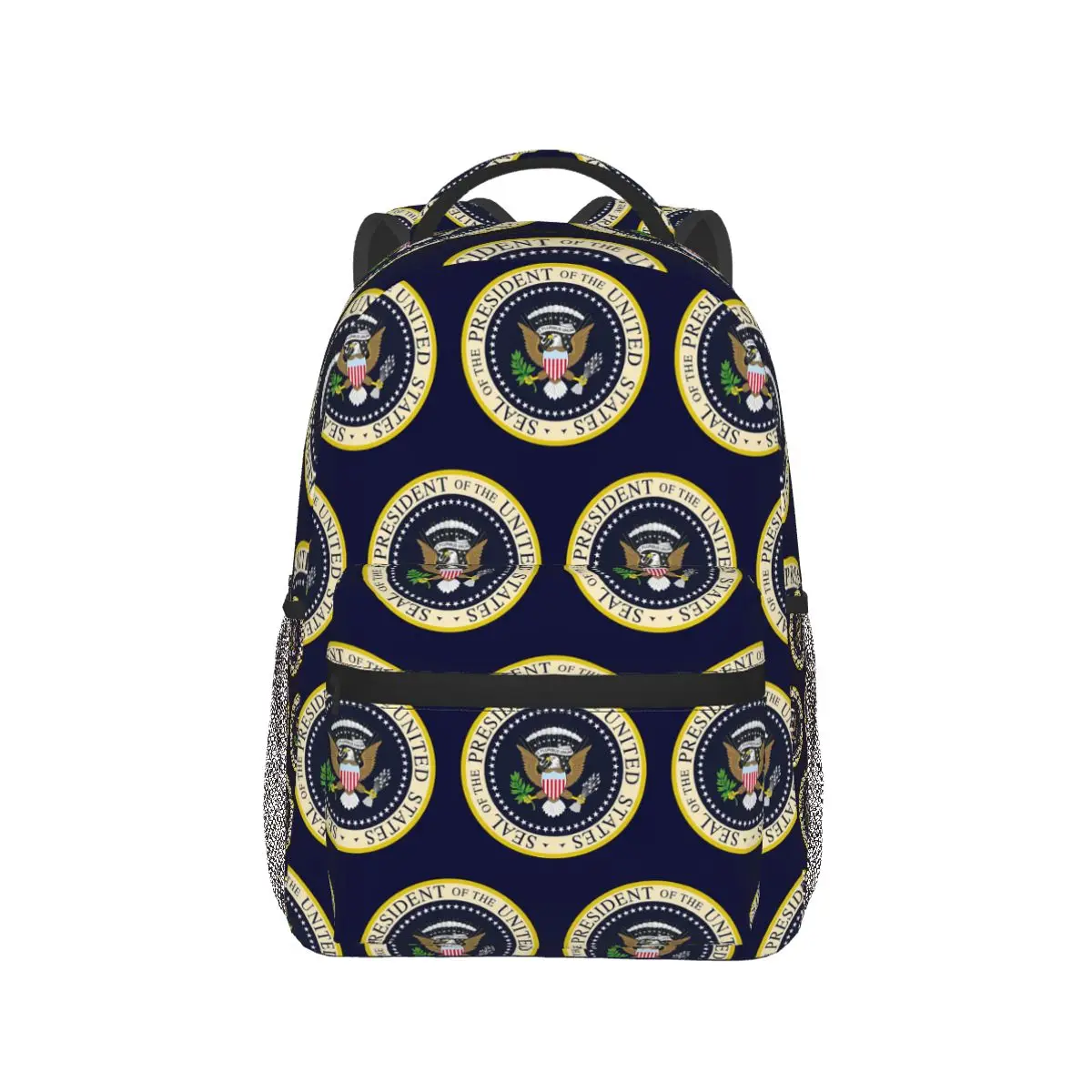 ختم رئيس الولايات المتحدة الأمريكية الولايات المتحدة الأمريكية على ظهره رائجة البيع Daypack سعة كبيرة حقيبة الكتب للأطفال حقائب الكتف