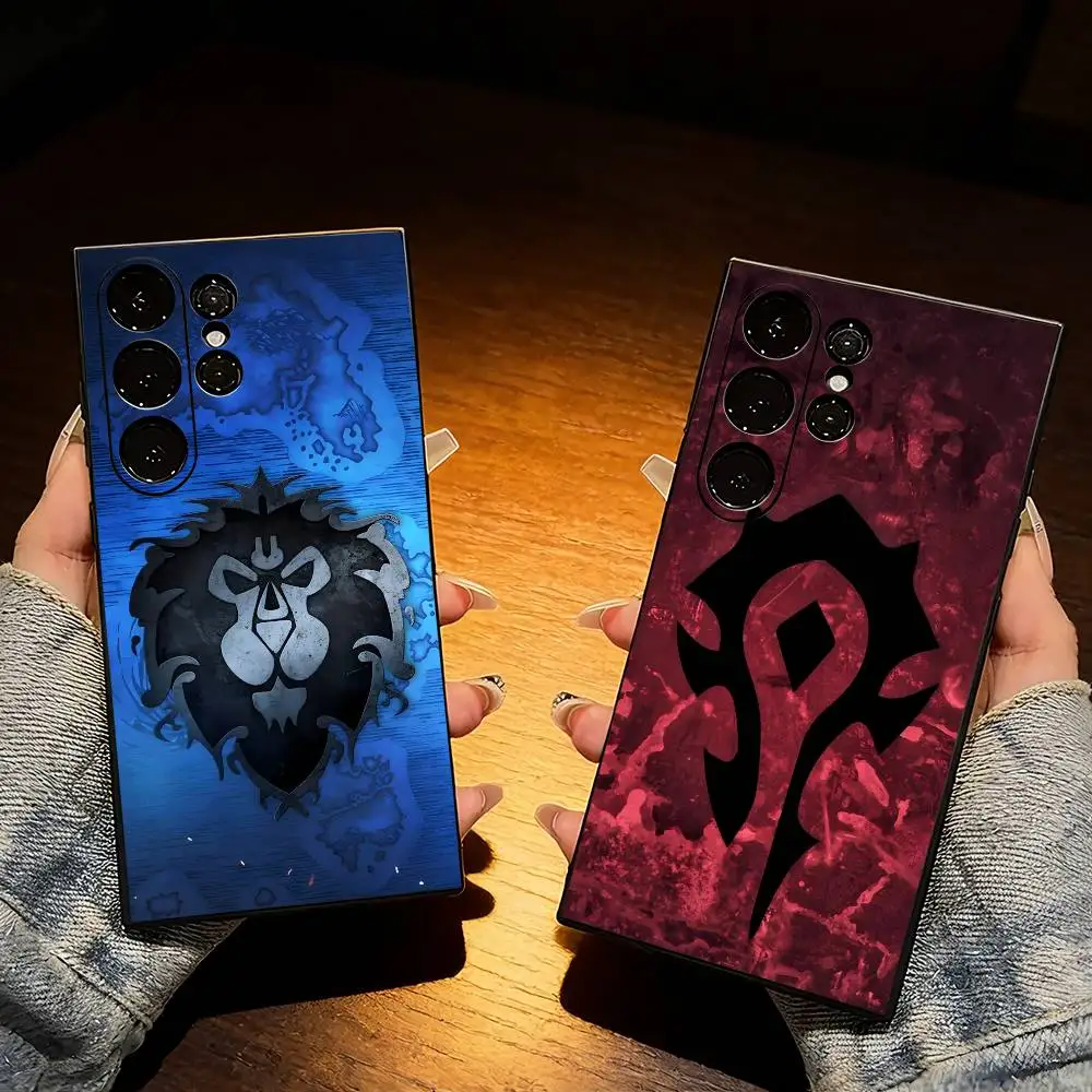 

Classic Game WoW W-World of Warcraft-t Phone Case For Samsung S25,S24,S21,S22,S23,S20,Ultra,S26,Plus,Fe,Note,5G Black Cover