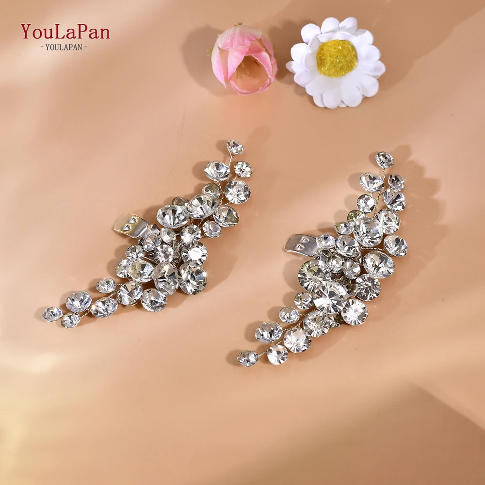 إبزيم ساحر من YouLaPan-حجر الراين للنساء ، مشابك أحذية لامعة ، كعب عالي عصري ، صنادل ، إكسسوارات يدوية الصنع ، HX60