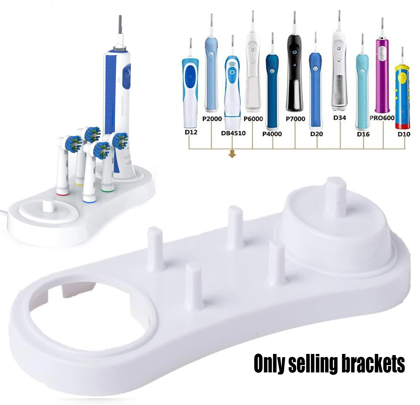 NEW Suitable for Oral B Electric Toothbrushes Holder Stand Toothbrush 3709 3757d12 3737 Charger Base Toothbrush Head Bracket