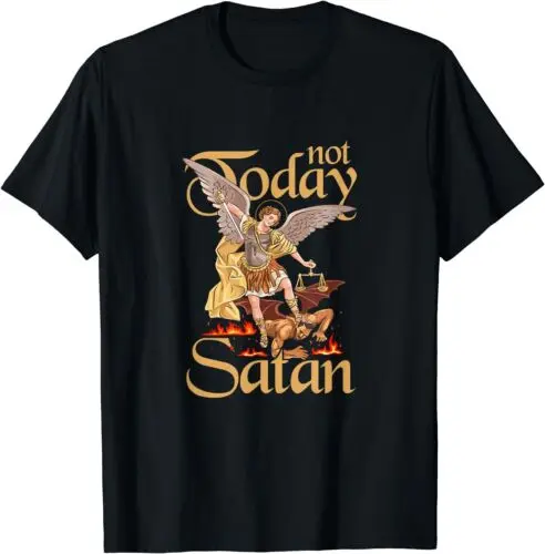 St Michael Defeating Cool Design Best Gift Idea T-Shirt S-3XL