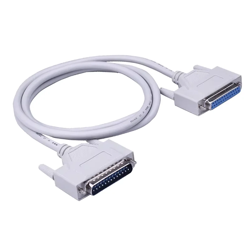 DB25 Extension Cable 1.5M 3M Serial Port Wire Apply for Computer Printer Data Cable Plug to Plug/Jacks to Plug