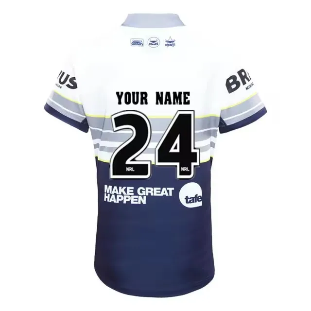 2025 North Queensland Cowboys Home / Away Rugby Jersey - Mens Size:S-5XL（Print Name Number）Top Quality