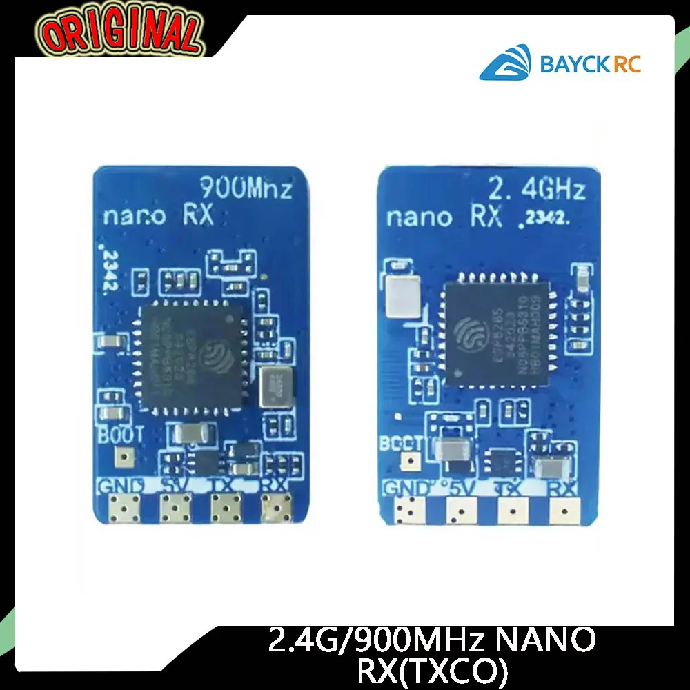 

Приемник BAYCK ELRS NANO (2,4 ГГц/900 МГц) — Т-антенна, обновление Wi-Fi, низкая задержка для гоночных дронов FPV дальнего действия