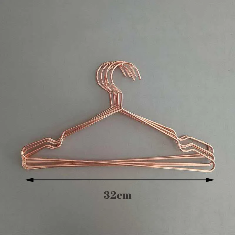 10Pcs/Lot 32CM Kids Clothes Hanger Racks Portable Metal Display Hangers Windproof Children Coats Hanger Baby Clothing Organizer