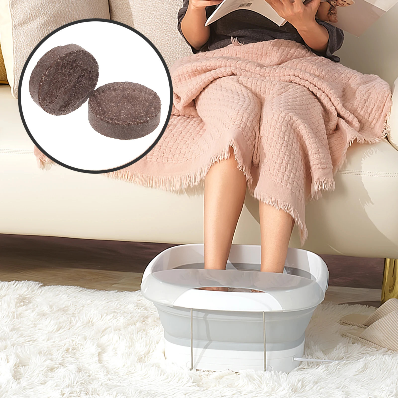 5 قطعة أقراص نقع القدم إزالة الرائحة السريعة تليين الكالس مزيل حمام القدم أقراص نقع فوارة للرجال والنساء الأسرة #1