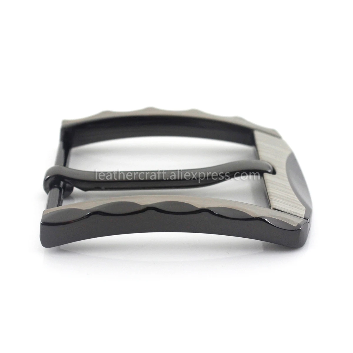 1pcs 40mm Metal Belt Buckle Half Heel Bar Buckle Men\'s Single Pin Buckle Leather Belt Adjustment DIY Fit for 36-39mm