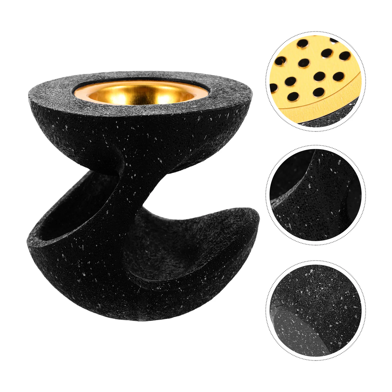 

Creative Resin Burner Ornament Unique Handheld Censer Portable Indoor Home Decor Stick Modern Festive Fragrance Diffuser