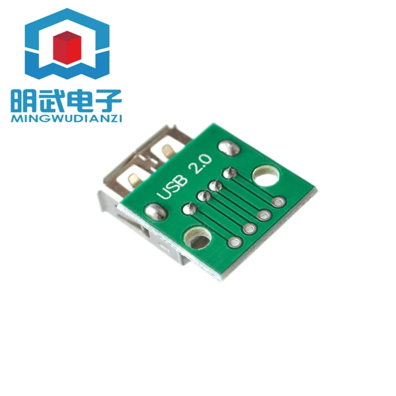 USB 2.0 Female Head To DIP 4p in-line Adapter Board Has Been Welded Mobile Phone Power Data Cable