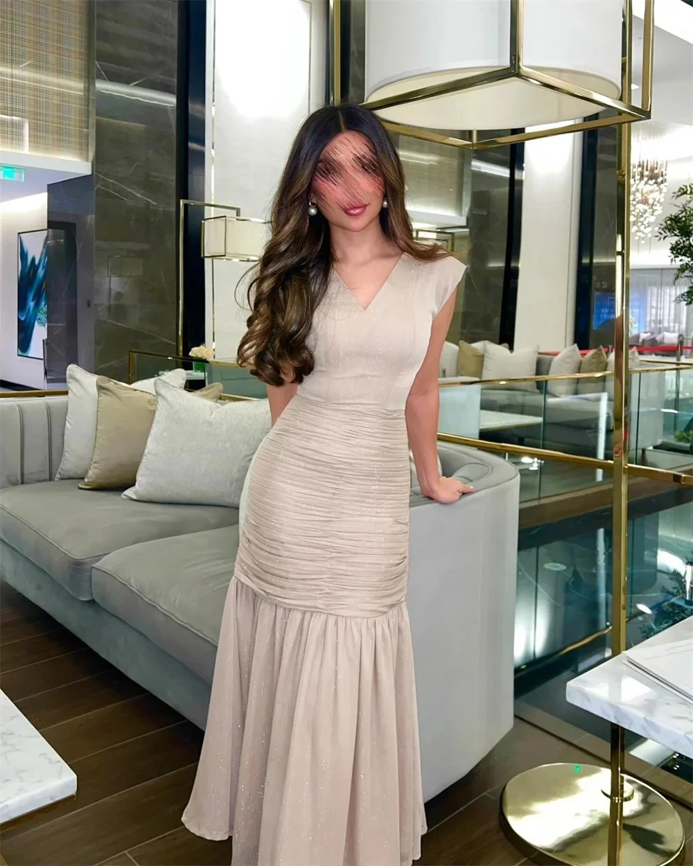 

Chiffon Formal Party Long Bespoke Occasion Gown Evening Dresses Pastrol Unisex Jersey Retro Dubai Saudi Arabic Prom Customized