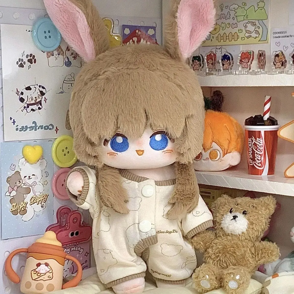 Stuffed 20cm Game Arknights Amiya Cosplay Plush Doll Toys for Fan Collection or Kids Friends Perfect Birthday Gift