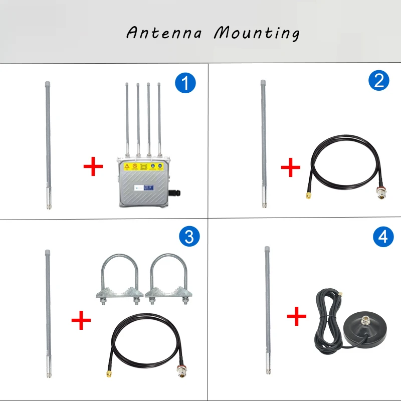 60cm zewnętrzna 2.4G 5.8G antena dwuzakresowe WiFi FRP 8dBi Hotspot Hotspot wzmacniacz IP67 wodoodporny Omni antena z włókna szklanego