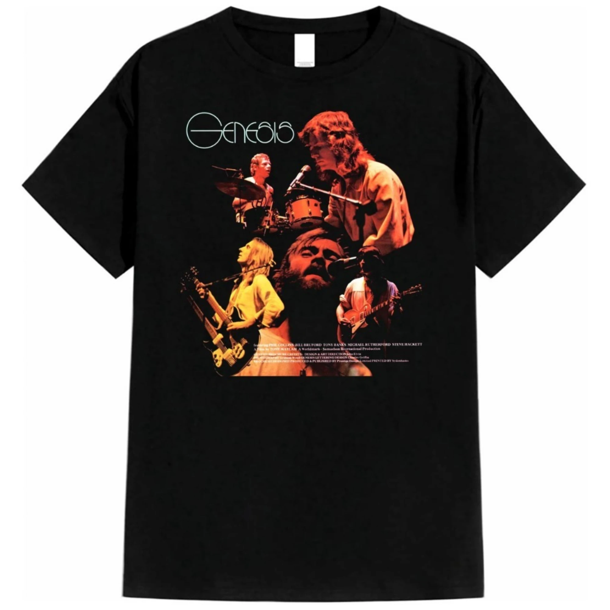Alteru.co Camiseta Mercancía Musik Band GENESIS Dominique Camisas de manga corta informales y de moda para hombres y mujeres