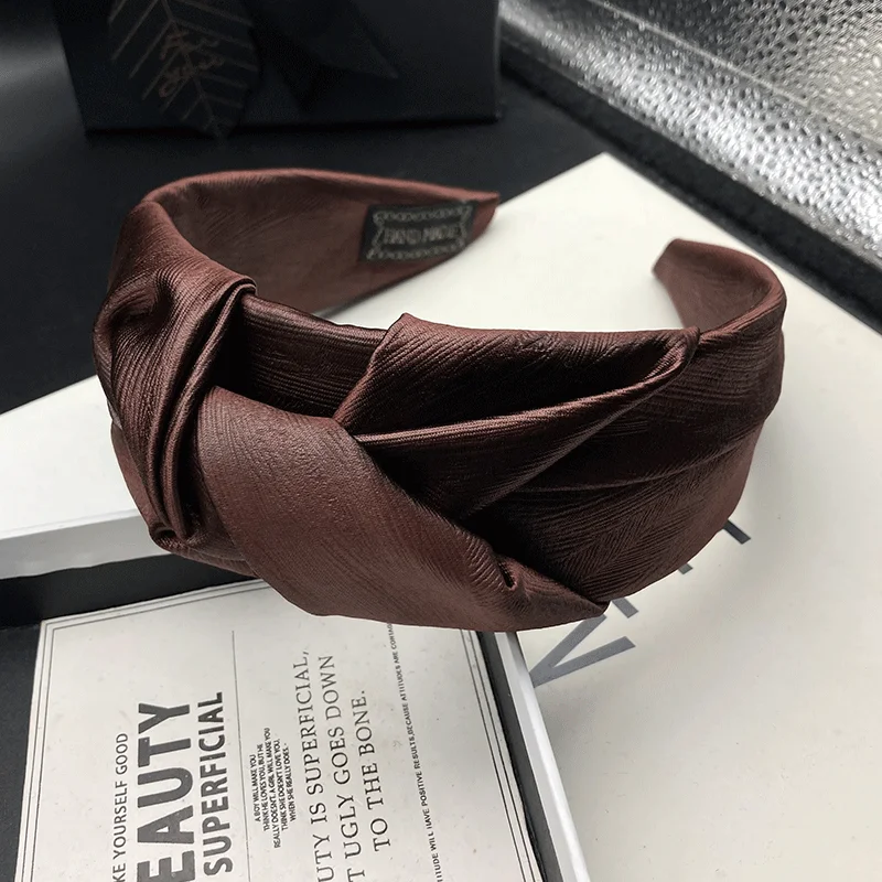 Retro-Klassische Haarspange, Damen-Stirnband mit hohem Schädelkranz, Täglicher Haarschmuck, Breites Haarband zum Haarestylen, Stirnband zum Gesichtwaschen – Detail 5