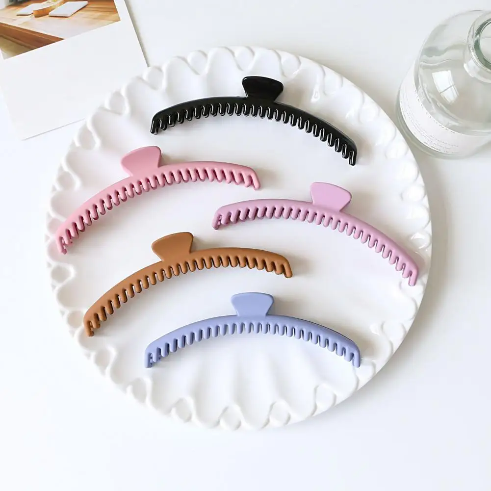 شكل مخلب شعر مانع للإنزلاق ، أسنان متقاطعة ، أحادي اللون ، مزخرف ، ضيق ، بلوري ، كبير ، قرش ، مشبك ، تصفيف الشعر ، إكسسوارات شعر