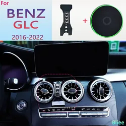 For Mercedes Benz GLC 260 300 2016 2017 2018-2022 Magnetic Car Phone Holder 15W Wireless Charging Phone Stand MagSafe Phone Base