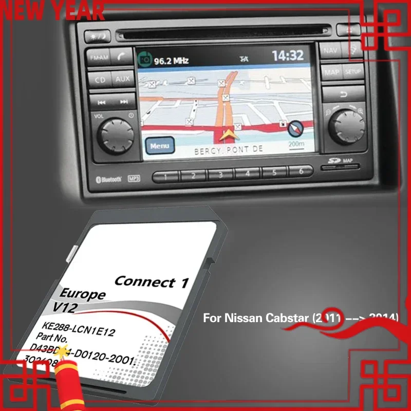 

Для Nissan Cabstar 2011 2014 навигация SD новая карта версия Обновление данных Navi Европейская карта памяти