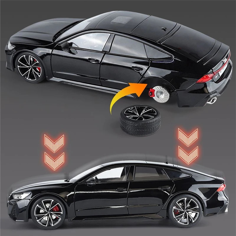 1:18 Key Remote Control Version AUDI RS7 Alloy Sports Car Model