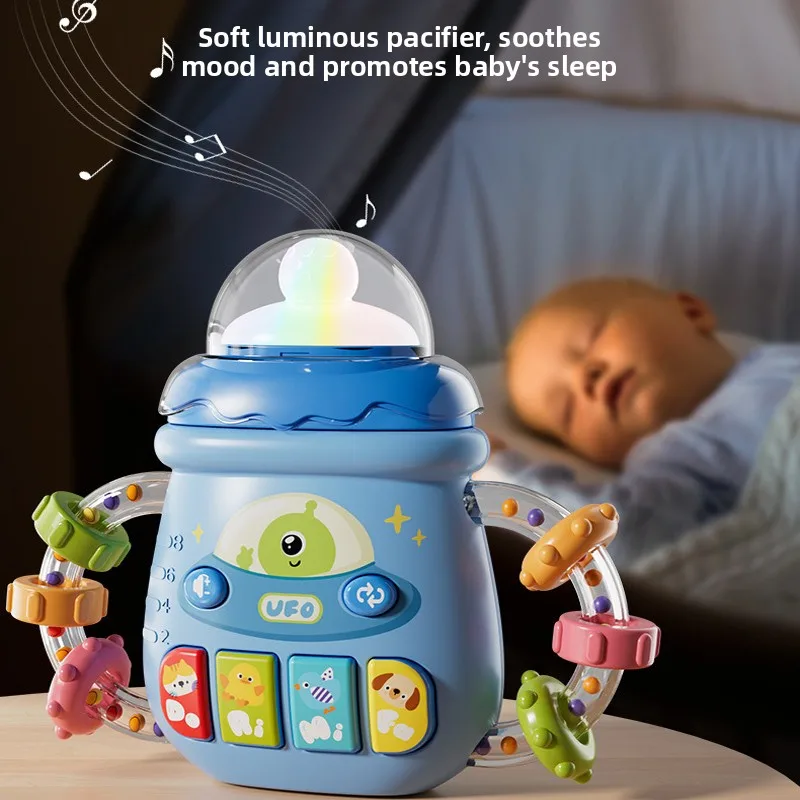 Baby Instrument Music Toys Educational Toys Kids Gifts Kids Cartoon Piano Keyboard Game with Flashing Light Music Vocal Toy